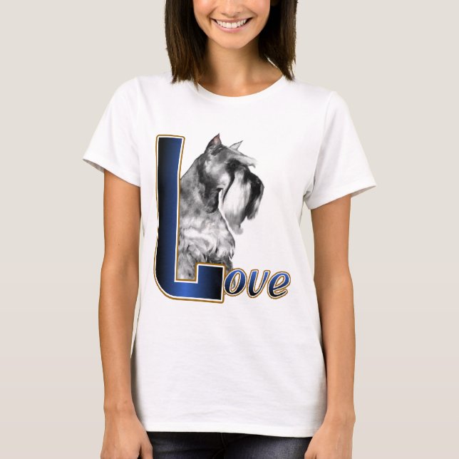 Camiseta Presentes de Miniatura Schnauzer (Frente)