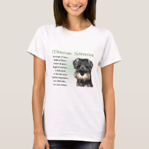 Camiseta Presentes de Miniatura Schnauzer