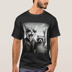 Camiseta Presentes de Música de Rock de Gato de Estrela de 