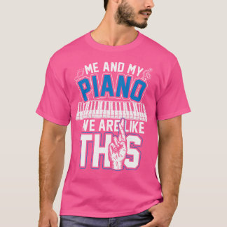 Camiseta Presentes de Música Instrumento Musical Pianista P