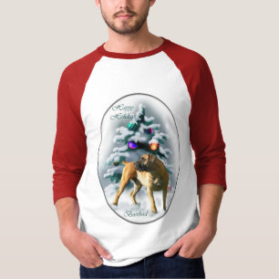 Camiseta Presentes de Natal Boerboel