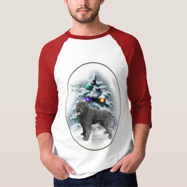 Camiseta Presentes de Natal Bouvier des Flandres (Frente)