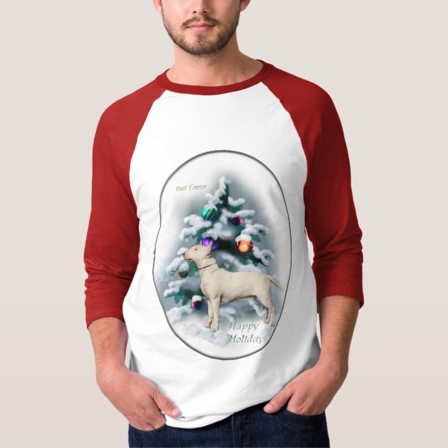 Camiseta Presentes de Natal Bull Terrier (Frente)