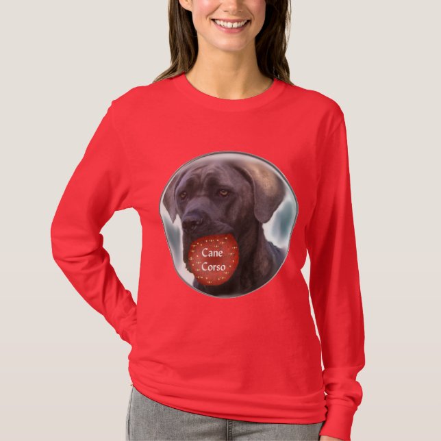 Camiseta Presentes de Natal Cane Corso (Frente)