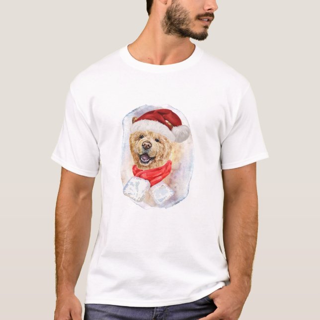 Camiseta Presentes de Natal Chow Chow Para Amantes de Cães (Frente)