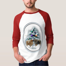 Camiseta Presentes de Natal da Pomerânia