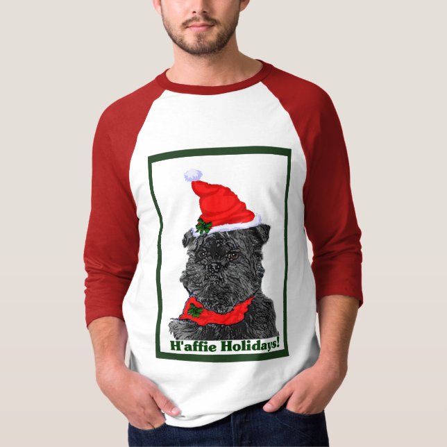 Camiseta Presentes de Natal de Affenpinscher (Frente)