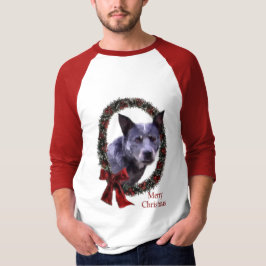 Camiseta Presentes de Natal de Cães de Gado Australianos