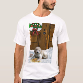 Camiseta Presentes de Natal de Goldendoodle