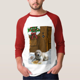 Camiseta Presentes de Natal de Goldendoodle