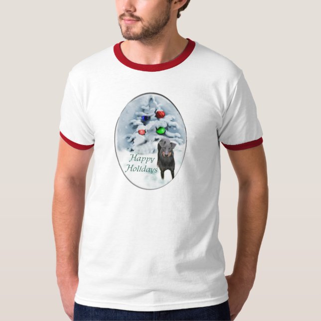 Camiseta Presentes de Natal de Manchester Terrier (Frente)