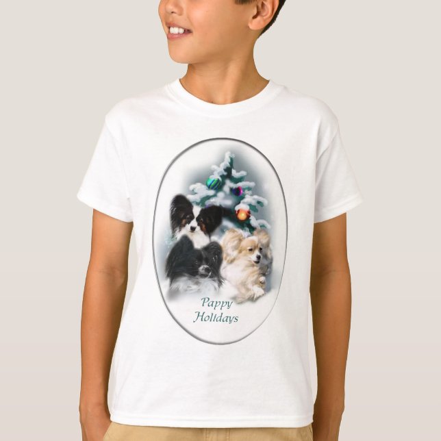 Camiseta Presentes de Natal de Papillon (Frente)