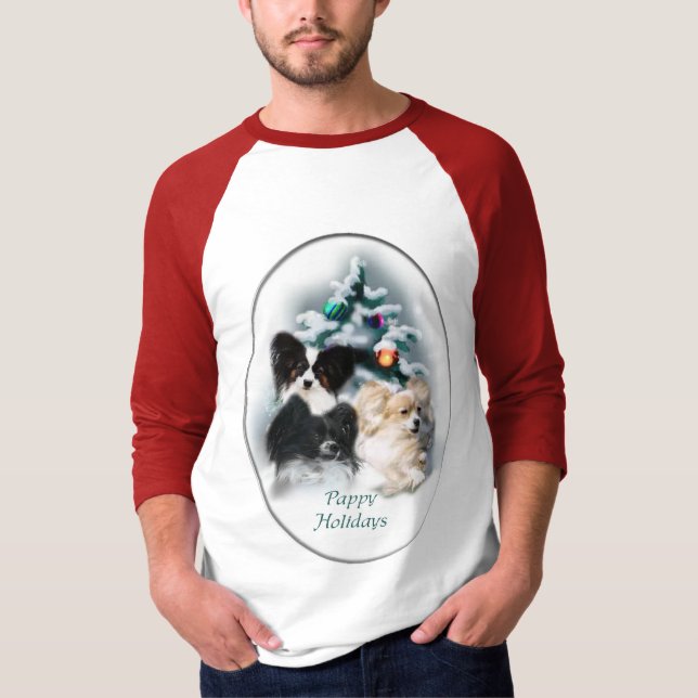Camiseta Presentes de Natal de Papillon (Frente)