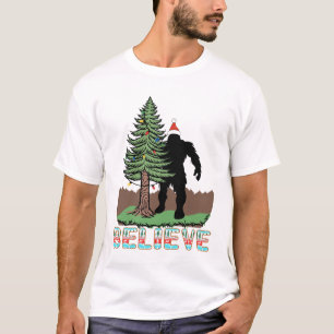 Camiseta Presentes De Natal De Pé Grande   Acredite no Pé-G