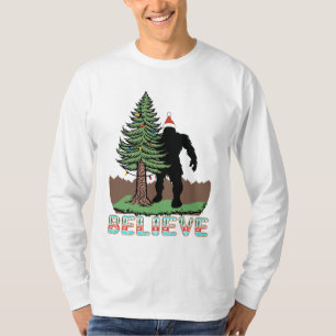 Camiseta Presentes De Natal De Pé Grande   Acredite no Pé-G