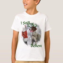 Camiseta Presentes de Natal de Ponteiro Alemão Curto