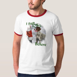 Camiseta Presentes de Natal de Ponteiro Alemão Curto