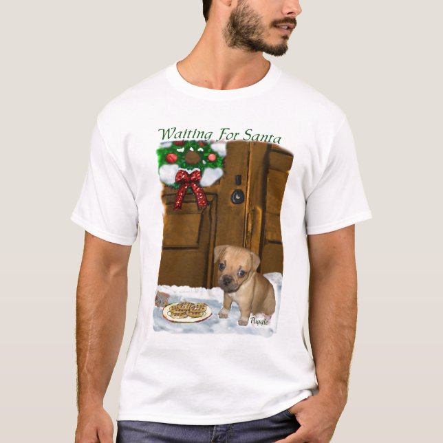Camiseta Presentes de Natal de Puggle (Frente)