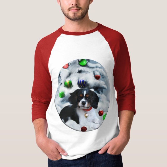 Camiseta Presentes de Natal do Cavalier King Charles Spanie (Frente)