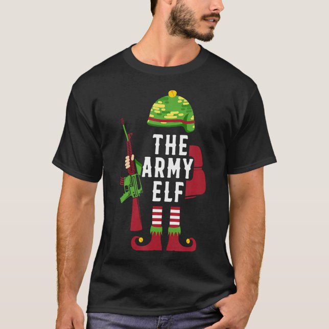 Camiseta Presentes De Natal Do Exército Para Soldado (Frente)