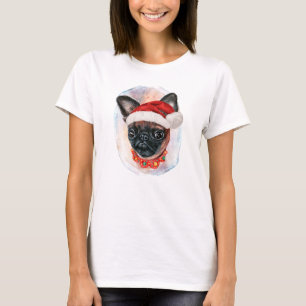 Camiseta Presentes de Natal do Griffon de Bruxelas Para Ama