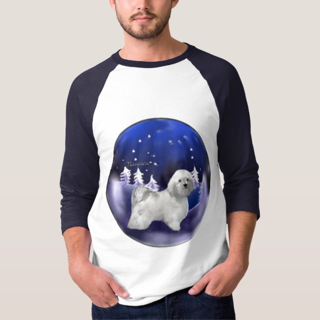 Camiseta Presentes de Natal do Havanês (Frente)