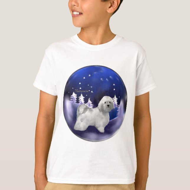 Camiseta Presentes de Natal do Havanês (Frente)