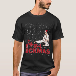 Camiseta Presentes de Natal do Kickmas de feliz