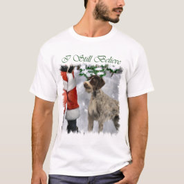 Camiseta Presentes de Natal do Ponteiro Alemão Wirehaired