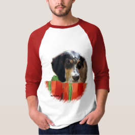 Camiseta Presentes de Natal do Setter Inglês