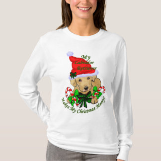 Camiseta Presentes de Natal do Yellow Labrador Retriever