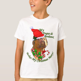 Camiseta Presentes de Natal Dogue de Bordeaux