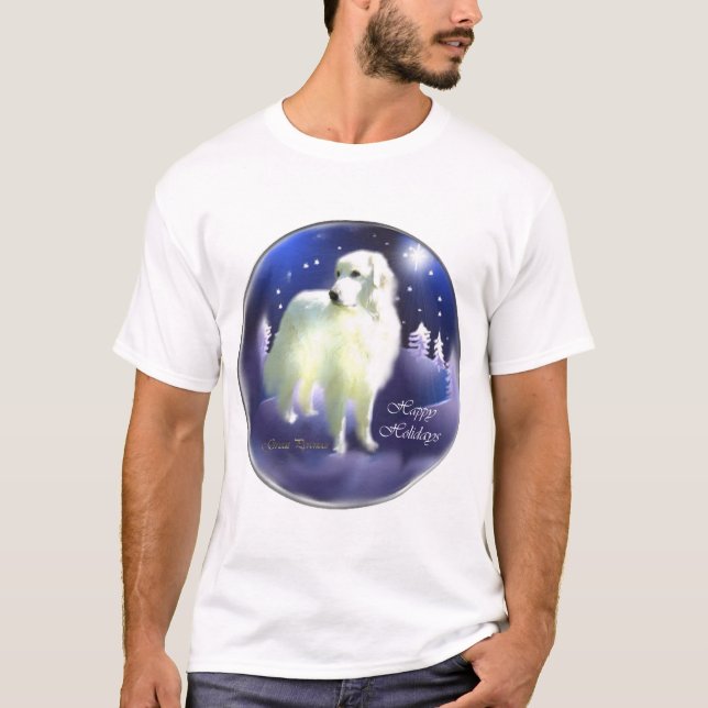 Camiseta Presentes de Natal dos Pirenéus excelentes (Frente)
