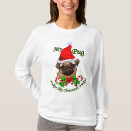 Camiseta Presentes de Natal dos Pug Amantes