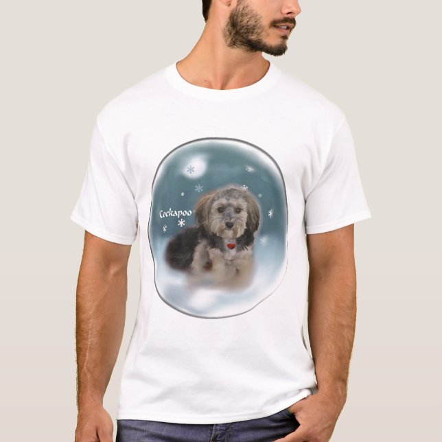 Camiseta Presentes de Natal em Cockapoo (Frente)