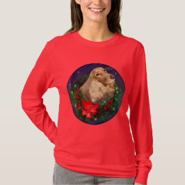 Camiseta Presentes de Natal em Inglês Cocker Spaniel