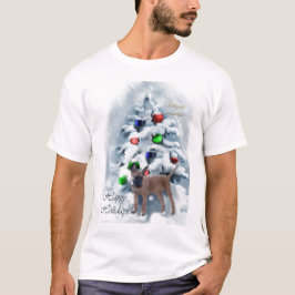 Camiseta Presentes de Natal em Malinois belgas