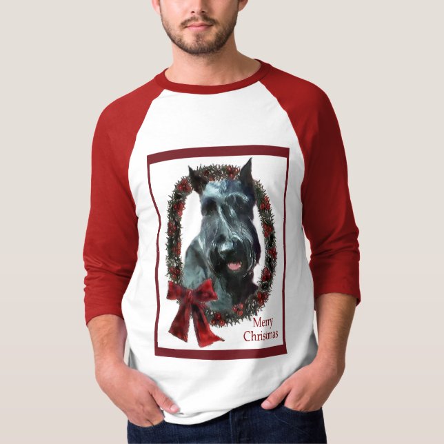 Camiseta Presentes de Natal Giant Schnauzer (Frente)