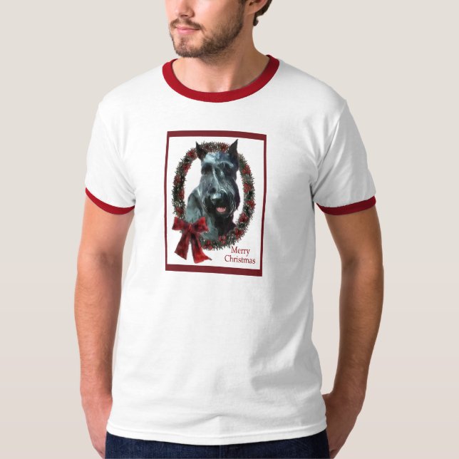 Camiseta Presentes de Natal Giant Schnauzer (Frente)
