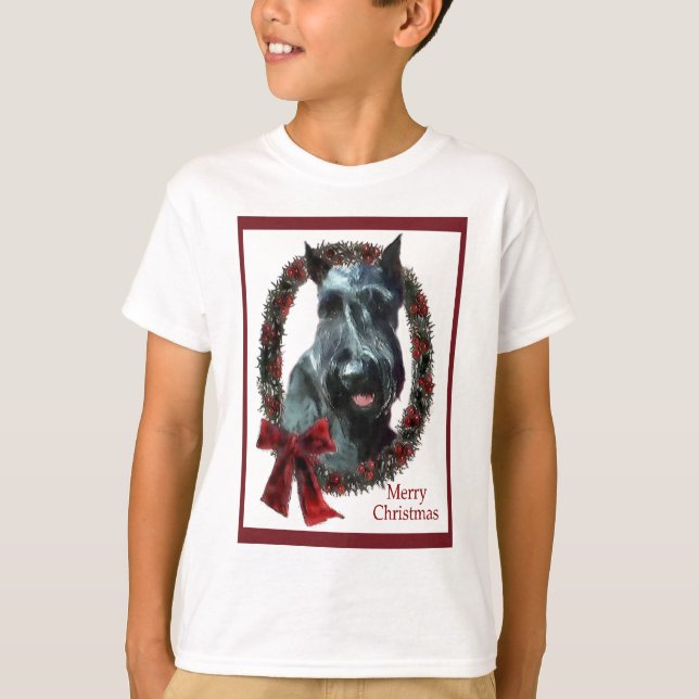 Camiseta Presentes de Natal Giant Schnauzer (Frente)