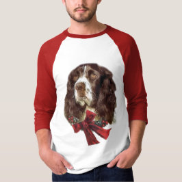 Camiseta Presentes de Natal Ingleses do Springer Spaniel