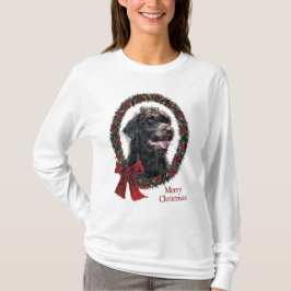 Camiseta Presentes de Natal Labradoodle