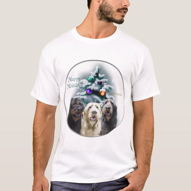 Camiseta Presentes de Natal Labradoodle (Frente)