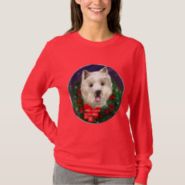 Camiseta Presentes de Natal no Terrier White Highland West
