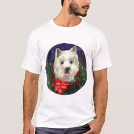 Camiseta Presentes de Natal no Terrier White Highland West
