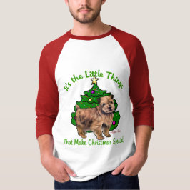 Camiseta Presentes de Natal Norfolk Terrier