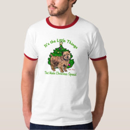 Camiseta Presentes de Natal Norfolk Terrier