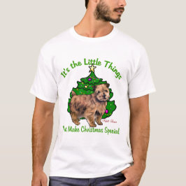 Camiseta Presentes de Natal Norfolk Terrier