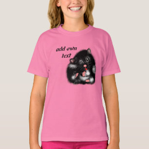 Camiseta Presentes de Natal para crianças, hamster persona
