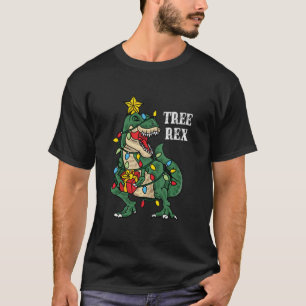 Camiseta Presentes De Natal Para K Na Árvore De Dinossauro
